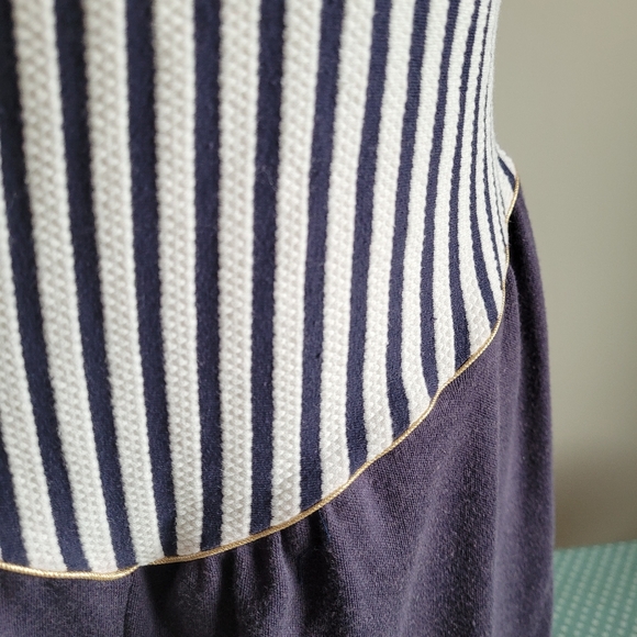 1980s retro nautical backless one piece romper - Picture 3 of 15